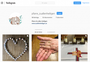 Pfarre „Zu allen Heiligen“ & Instagram